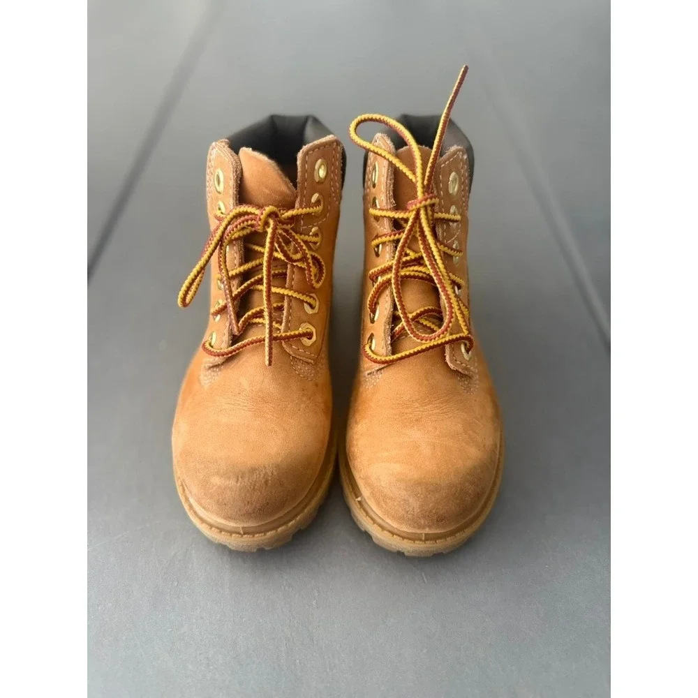 Timberland Kids Wheat Nubuck 6-Inch Boots Size 8.5 Toddler